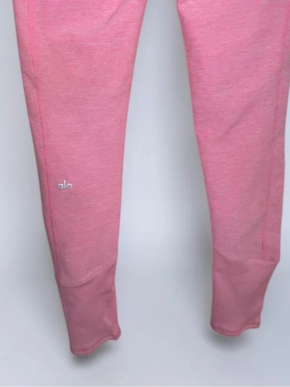 ALO Yoga Pink Heathered High-Rise Seamless Leggings